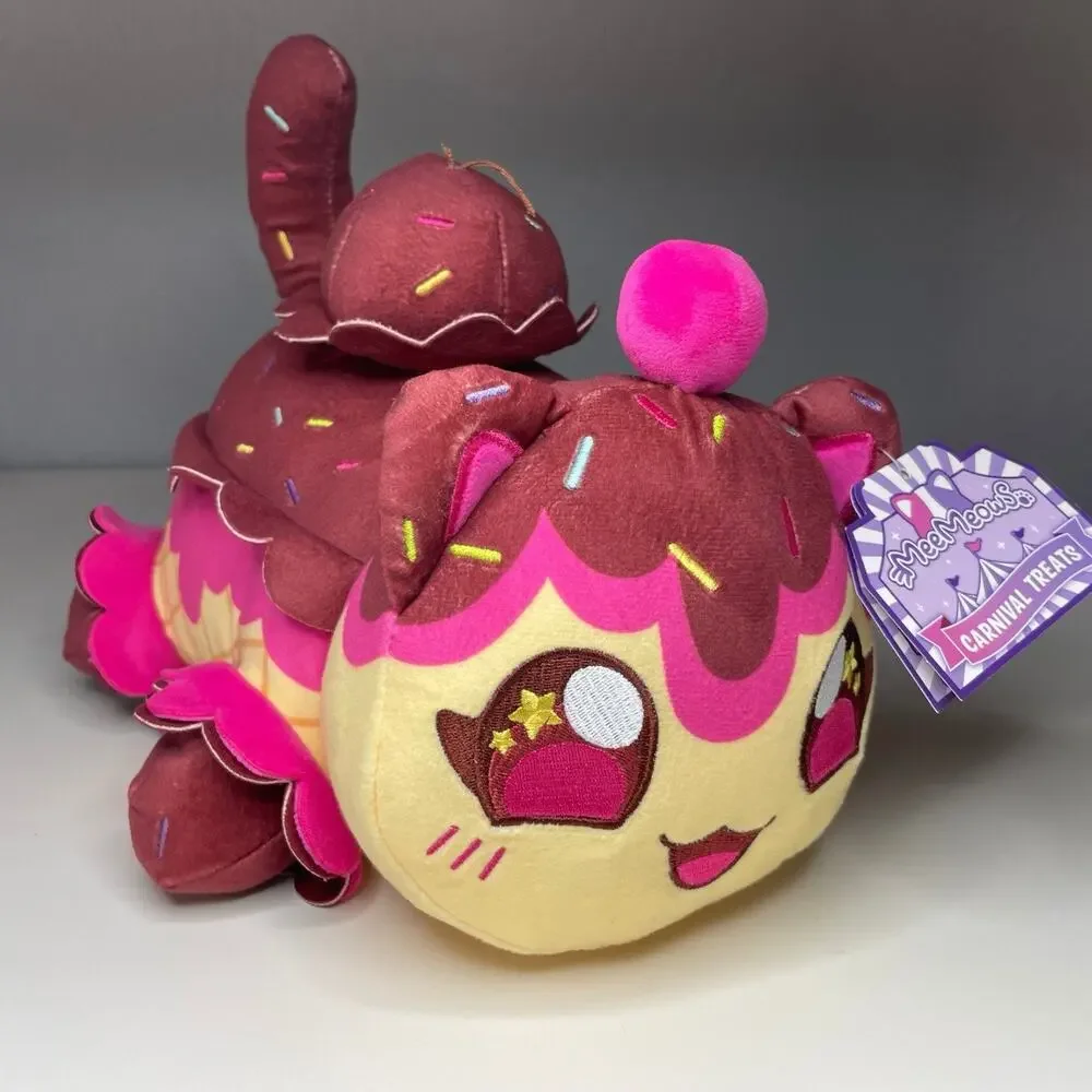 Aphmau MeeMeows Sundae Cat Vidcon Exclusive Plush 11” Carnival Treats - READ